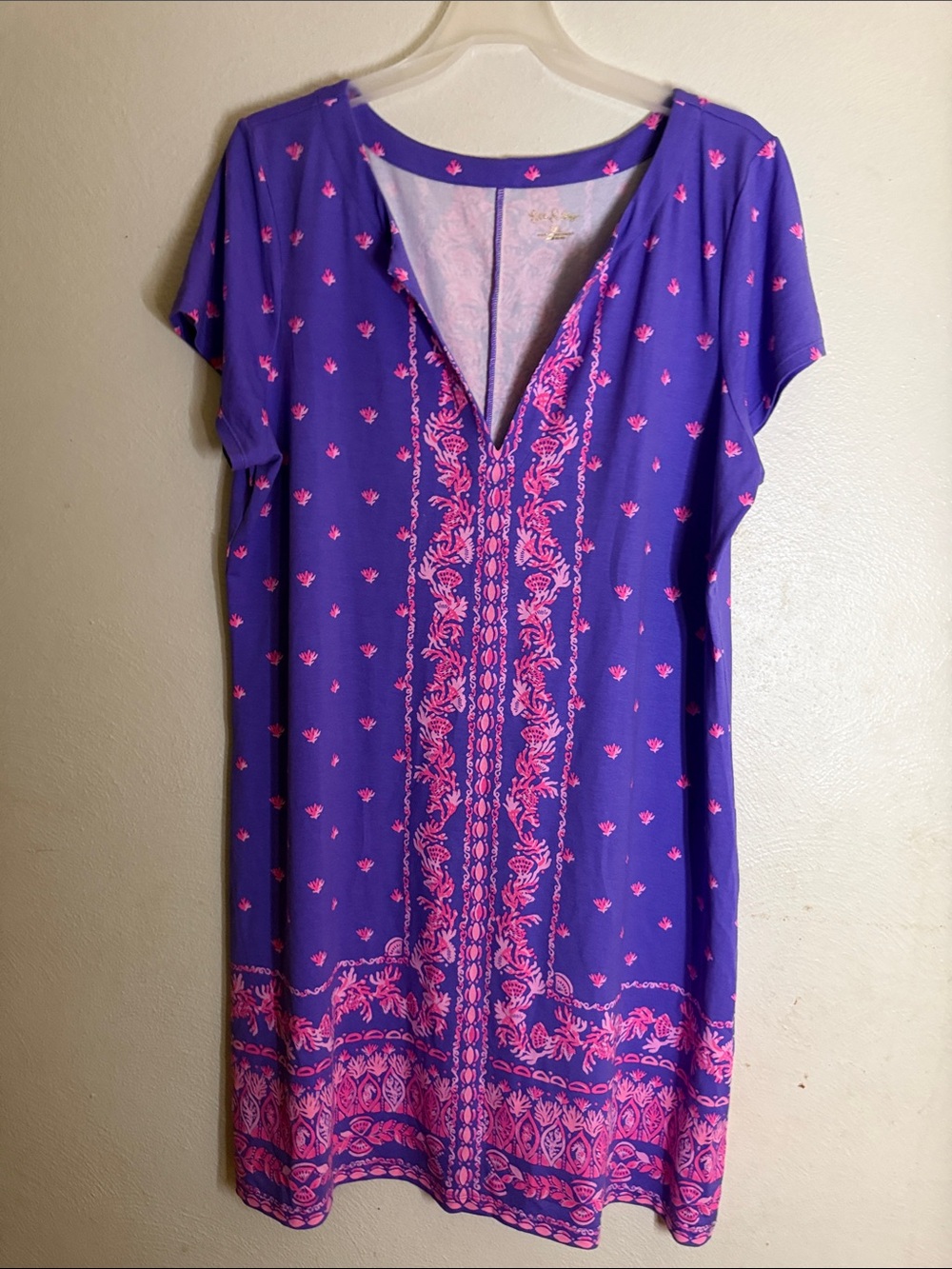 Lilly Pulitzer Purple Tunic with Pink Print